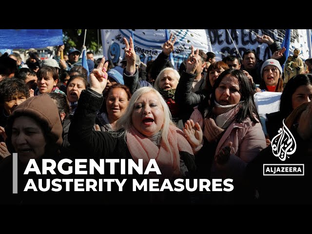 Argentina teachers protest, raising concerns over impact of the government's austerity plan