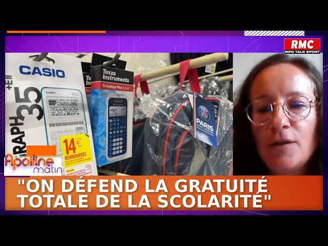 ⁣"On défend la gratuité totale de la scolarité", explique Julie Martin, chargée de mission 