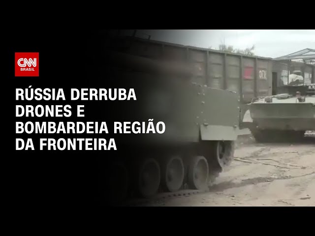 Rússia derruba drones e bombardeia região da fronteira | CNN NOVO DIA