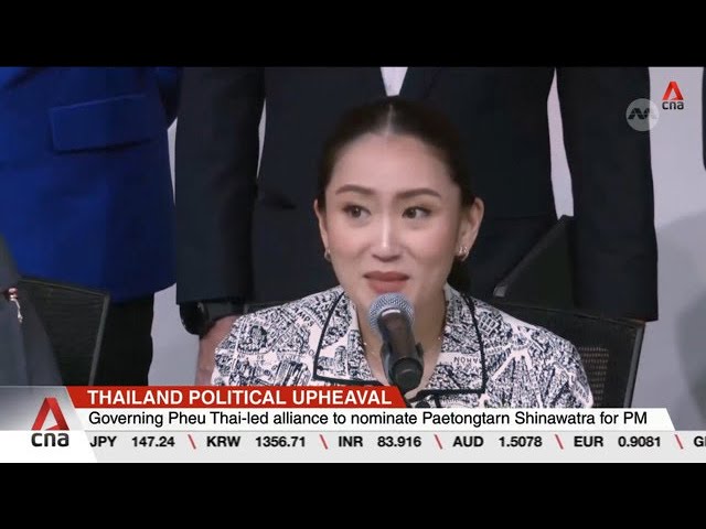 Thailand's Pheu Thai coalition endorses Thaksin's daughter Paetongtarn as PM candidate