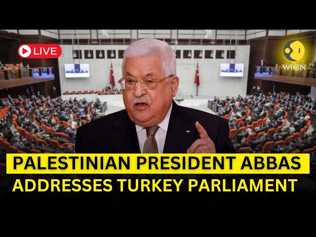 ⁣Israel Hamas LIVE: Palestinian President Abbas addresses Turkey Parliament during visit | WION