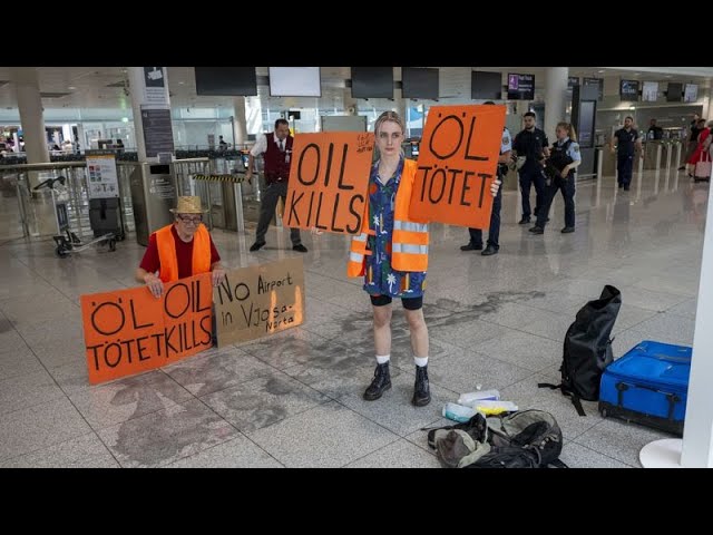 ⁣Allemagne : des militants du climat perturbent le trafic aérien dans plusieurs aéroports