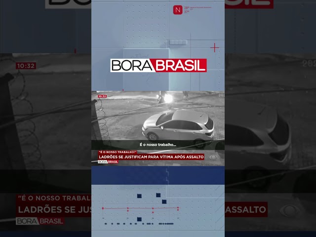 ''É o nosso trabalho...'' Ladrões anunciam assalto, roubam a vítima e se desculp