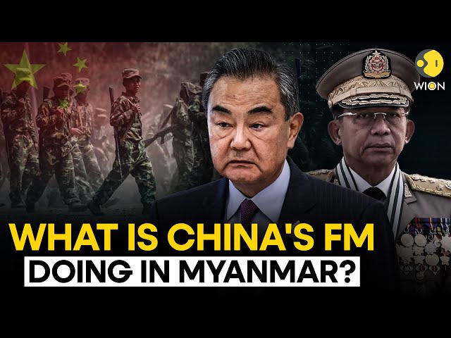 ⁣Chinese FM Wang Yi met Myanmar Junta leader as ethnic rebel clashes escalate | WION Originals