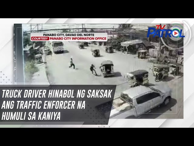 ⁣Truck driver hinabol ng saksak ang traffic enforcer na humuli sa kaniya | TV Patrol