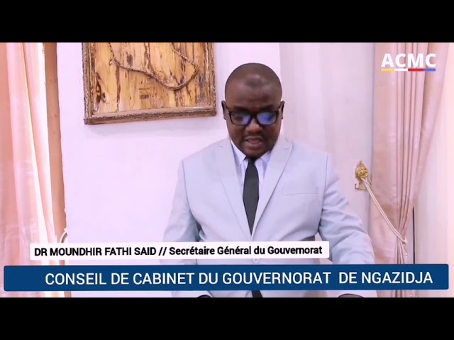 ⁣Conseil de cabinet du Gouvernorat de Ngazidja, jeudi 15 août 2024