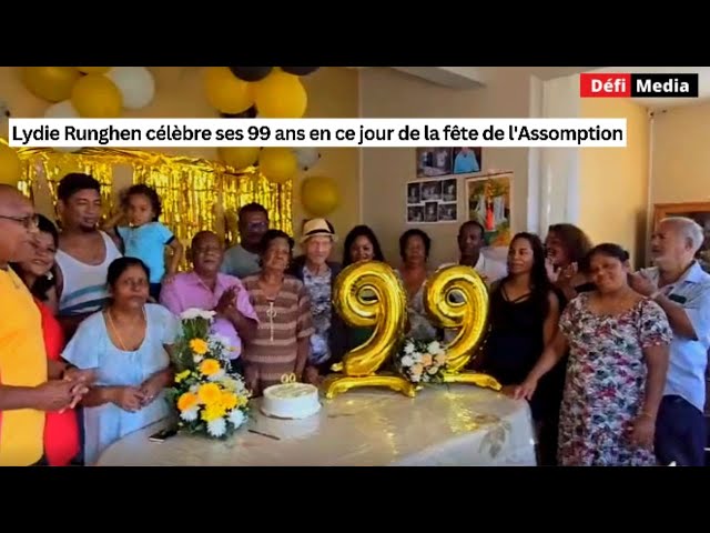 ⁣Lydie Runghen célèbre ses 99 ans en ce jour de la fête de l'Assomption