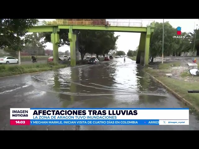 ⁣Así amaneció Aragón luego de la intensa tormenta que se registró ayer