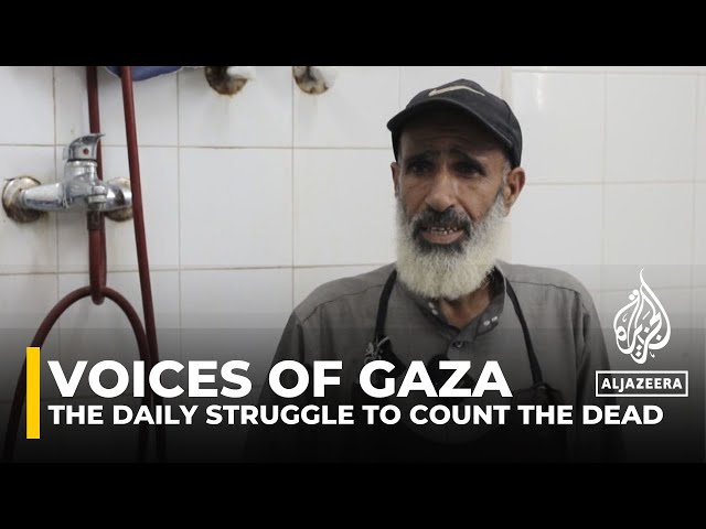 ⁣Gaza morgue volunteer prioritises work amid rising casualties, finds solace in family moments