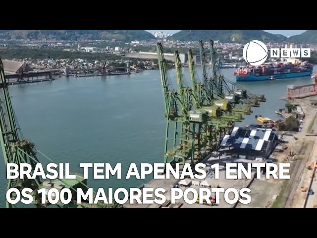 ⁣Porto de Santos é o único do Brasil na lista dos 100 maiores do mundo