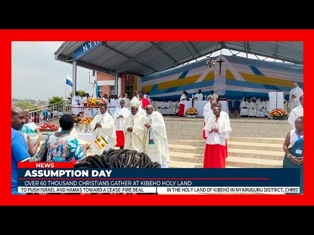 ⁣Over 60 thousand Christians gathered at the Kibeho Holy land for the Assumption day