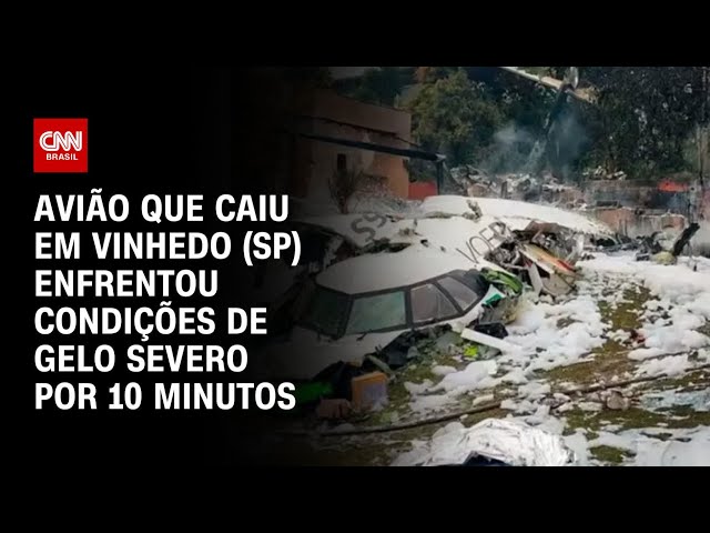 ⁣Avião que caiu em Vinhedo (SP) enfrentou condições de gelo severo por 10 minutos | CNN PRIME TIME