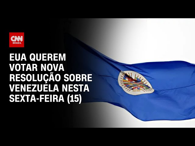 ⁣EUA querem votar nova resolução sobre Venezuela nesta sexta-feira (15) | CNN PRIME TIME