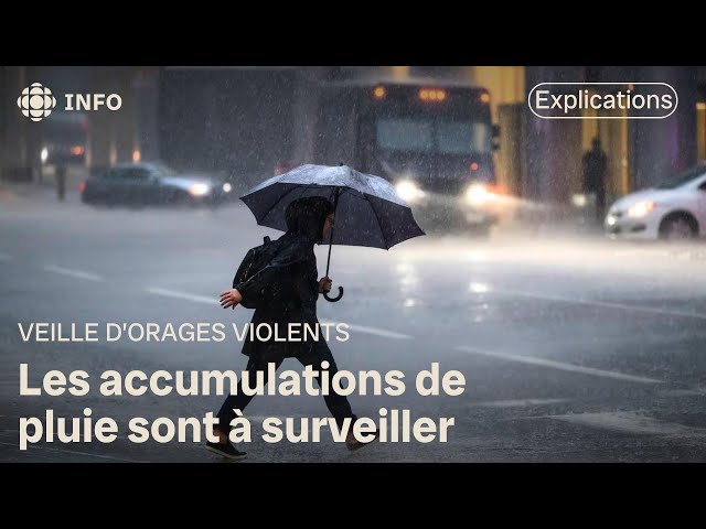 ⁣Veille d'orages violents au Québec : les explications de notre météorologue