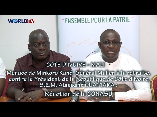 Menace du Général Malien, Minkoro Kané, contre le Pr. Alassane OUATTARA : Réaction CONASU à Abidjan