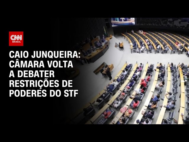 Caio Junqueira: Câmara volta a debater restrições de poderes do STF | CNN Prime Time