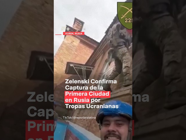 Zelenski confirma captura de la primera ciudad en Rusia por el ejército ucraniano - N+ #Shorts