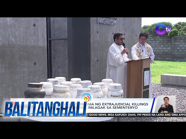 ⁣Mga abo ng ilang biktima ng extrajudicial killings noong war on drugs, inilagak sa... | Balitanghali