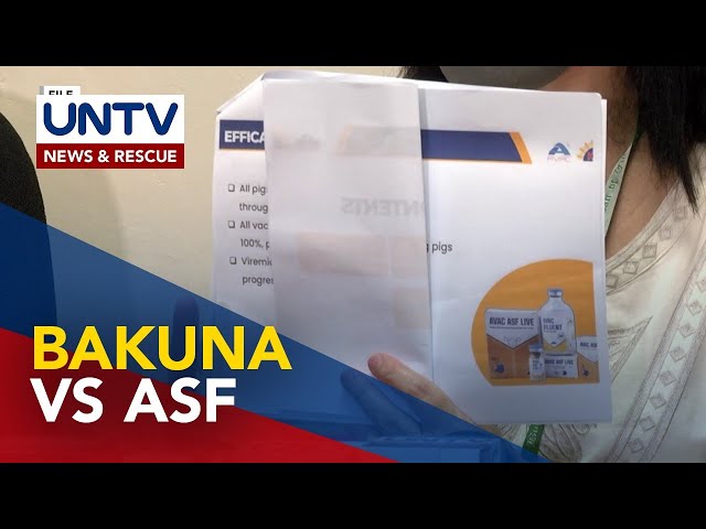 ⁣Donasyong 2K doses ng bakuna vs ASF, darating ngayong araw — DA