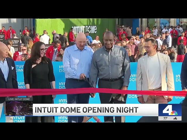 ⁣Opening night at the Intuit Dome in Inglewood