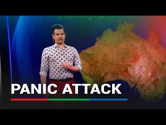 Australian weather presenter has panic attack live on air