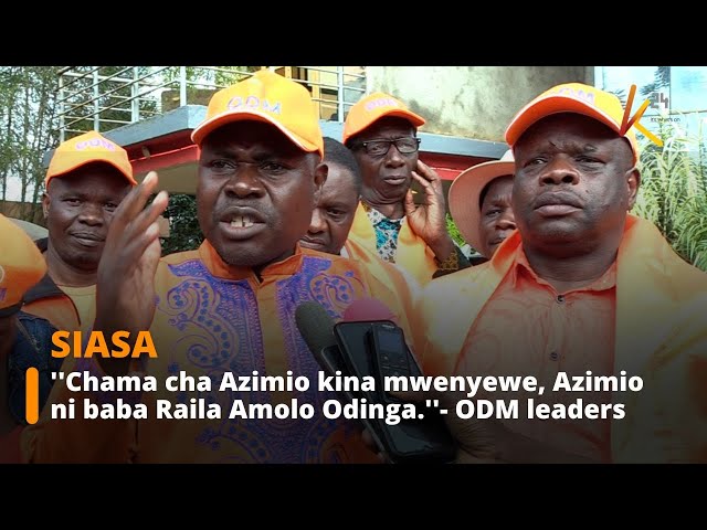 ⁣''Chama cha Azimio kina mwenyewe, Azimio ni baba Raila Amolo Odinga.''- ODM lead