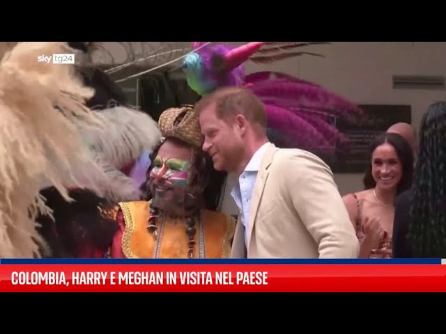 ⁣Colombia, Harry e Meghan in visita nel Paese