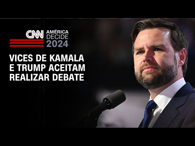 Vices de Kamala e Trump aceitam realizar debate | CNN NOVO DIA