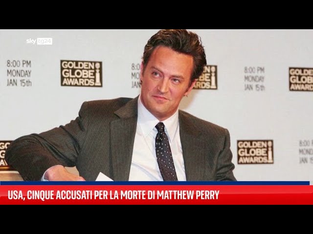 ⁣Usa, cinque accusati per la morte di Matthew Perry