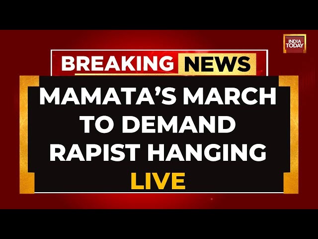 ⁣West Bengal CM Mamata Marches To Demand Rapist Hanging | TMC Rally Against Kolkata Rape Horror| LIVE