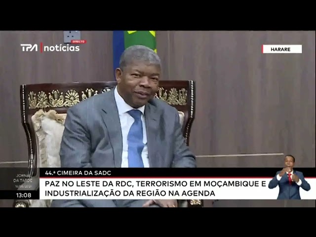 PR João Lourenço - No Zimbabwe para a 44.ª Cimeira de chefes de Estado e de governo da SADC