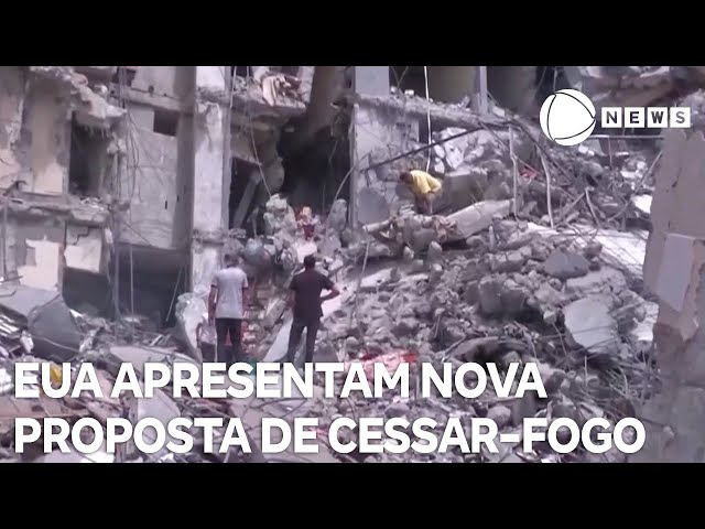 ⁣EUA apresentam nova proposta de cessar-fogo em Gaza