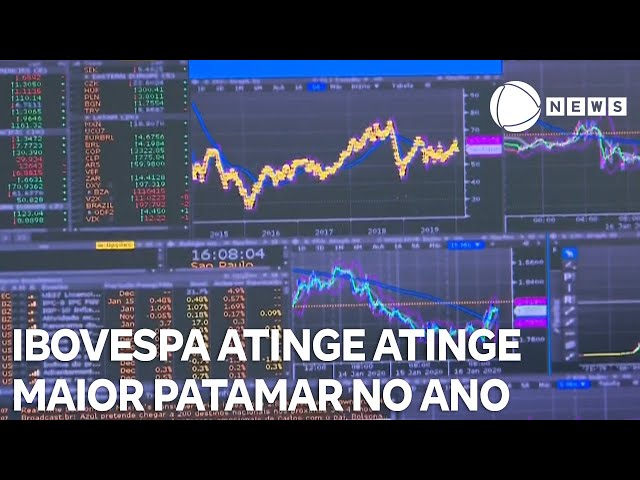 Ibovespa atinge maior nível do ano e se aproxima da máxima histórica