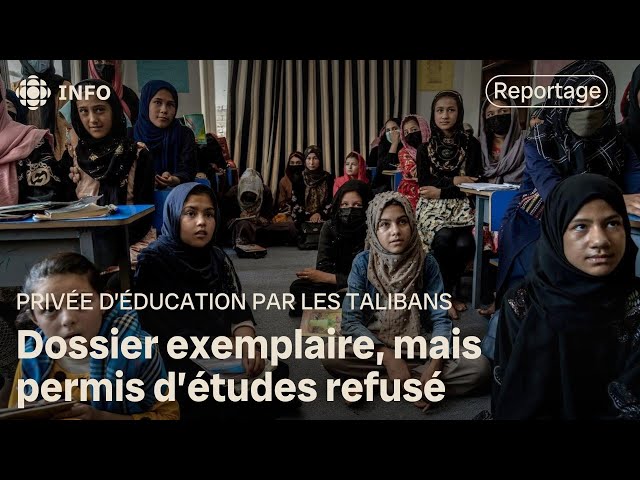 ⁣Une Afghane qui se bat pour son droit à l'éducation se voit refuser un permis d'études au 