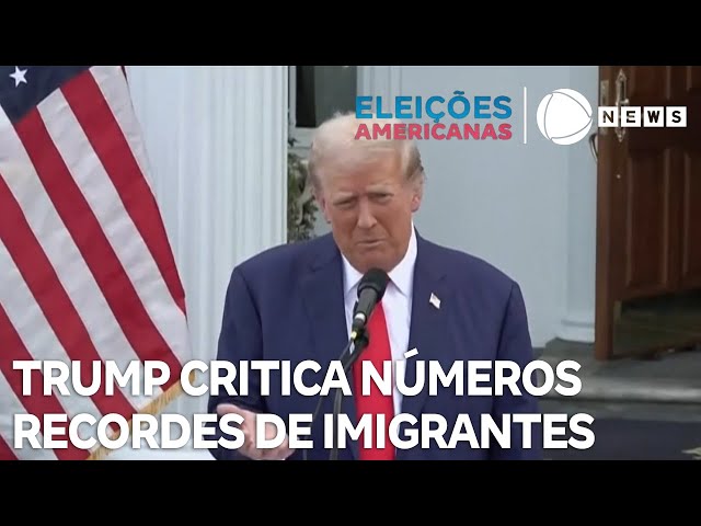 ⁣Trump volta a criticar números recordes de imigrantes ilegais