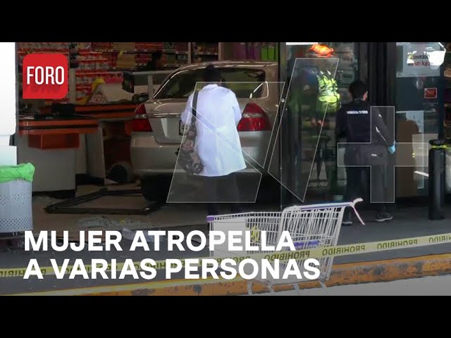 ⁣Once lesionados tras choque provocado contra una tienda en Coyoacán - Las Noticias