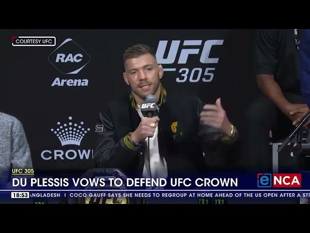 UFC 305 | Du Plessis vows to defend UFC Crown