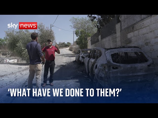 Inside Jit - the West Bank village where Israeli settlers burned homes and cars and killed one man