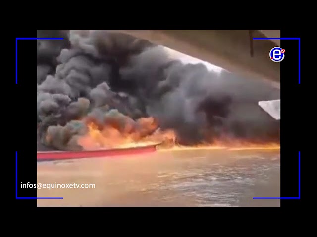 AN EXPLOSION THAT OCCURED IN A BOAT ON THE YAGOUA - EQUINOXE TV