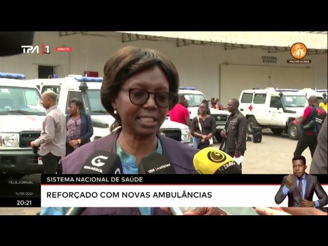 Sistema Nacional de Saúde reforçado com novas Ambulâncias