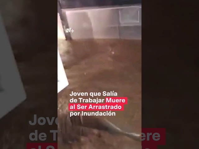 Joven motociclista que salía de trabajar muere al ser arrastrado por Inundación - N+ #Shorts