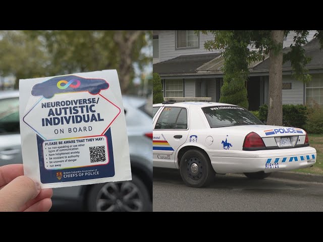 ⁣RCMP autism decal project launches in Richmond