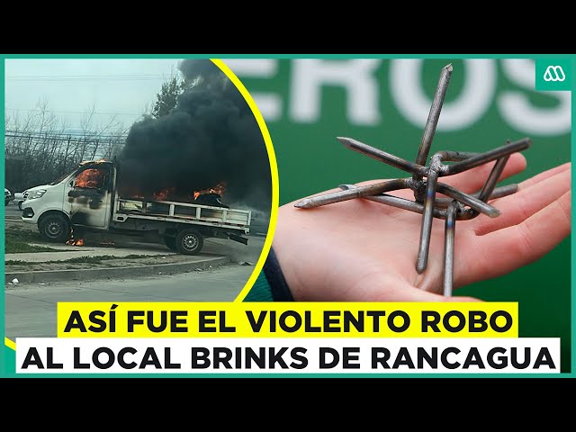 Caótico y violento asalto en Rancagua: Local Brinks sufre masivo robo por parte de grupo de ladrones