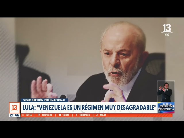 Lula da Silva: "Venezuela es un régimen muy desagradable"