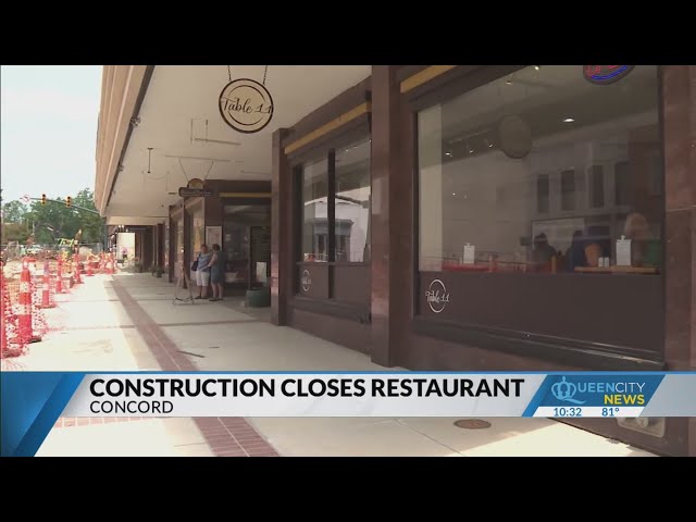 ⁣Downtown construction closes another Concord restaurant