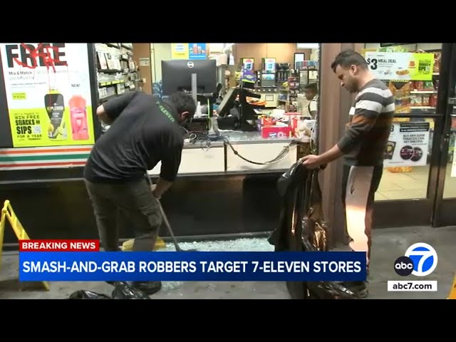 ⁣Thieves ransack two 7-Eleven stores in Hollywood within minutes