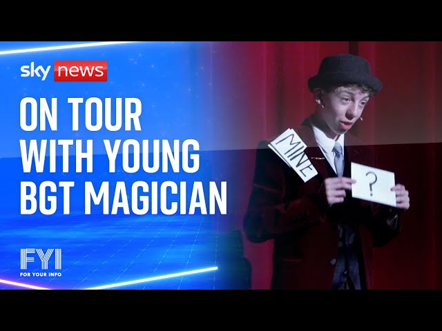 ⁣FYI: On tour with young Britain's Got Talent magician