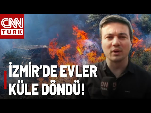 ⁣İzmir'de Alevler Yaktı Geçti! 16 Ev Yanarak Kül Oldu!