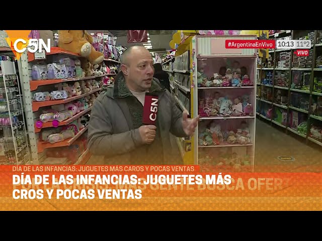 ⁣DÍA DE LAS INFANCIAS: JUEGUETES MÁS CAROS y POCAS VENTAS