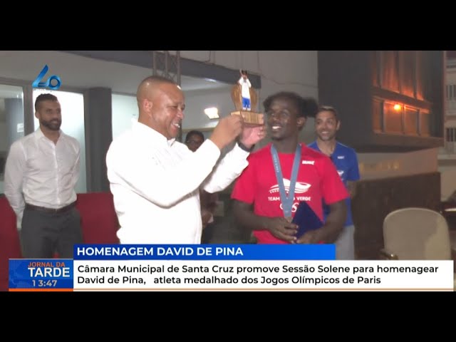 ⁣CM de Santa Cruz homenagear David de Pina, atleta medalhado dos Jogos Olímpicos de Paris